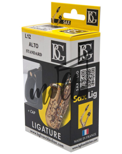 162-L12-BOXES-LIGATURE-SAXOPHONE-(3) ABRAZADERA MARCA BG SAXOFÓN ALTO REVELATION SILVER L12RS