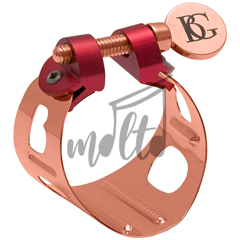 169-LD9-DUO-LIGATURE-ROSE-GOLD-HARD-RUBBER-MP-ALONE-ALTO-SAX-(1) ABRAZADERA MARCA BG DUO SAXOFÓN ALTO ORO ROSA LD9
