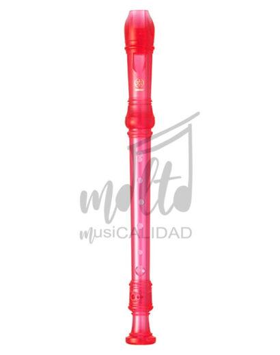 FLAUTA DULCE YAMAHA SOPRANO 3 PIEZAS ROSA