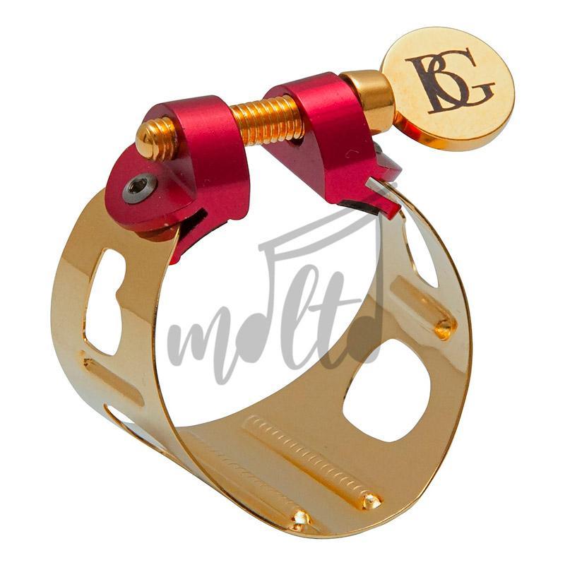 623-LD1-DUO-LIGATURE-GOLD-PLATED-HARD-RUBBER-MP-ALONE-ALTO-SAX-(1) ABRAZADERA MARCA BG DUO SAXOFON ALTO LACADA EN ORO LD0