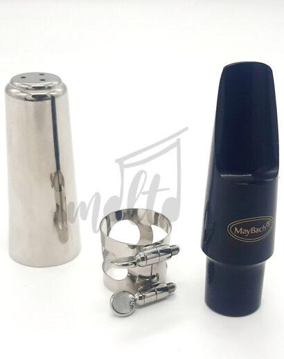 KIT BOQUILLA MYBACH SAXOFÓN ALTO (TAPA BOQUILLA Y ABRAZADERA)